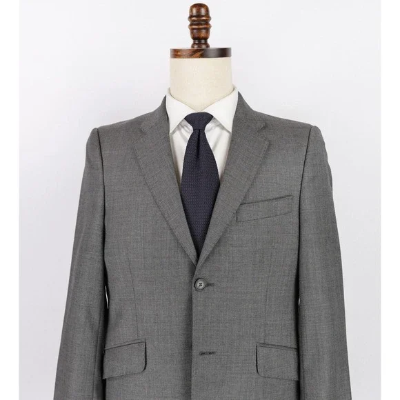 Acne Wall Street Jacket Size 38S Blazer Sport Coat Gray 100% Wool 2-Button